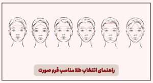 طلا مناسب فرم صورت