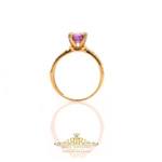 Roja Gold Gallery - Amethyst Solitaire Ring