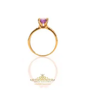 Roja Gold Gallery - Amethyst Solitaire Ring