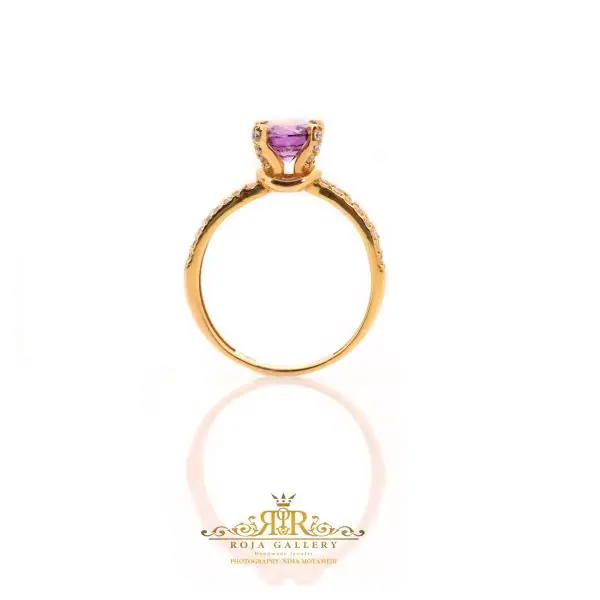 Roja Gold Gallery - Amethyst Solitaire Ring