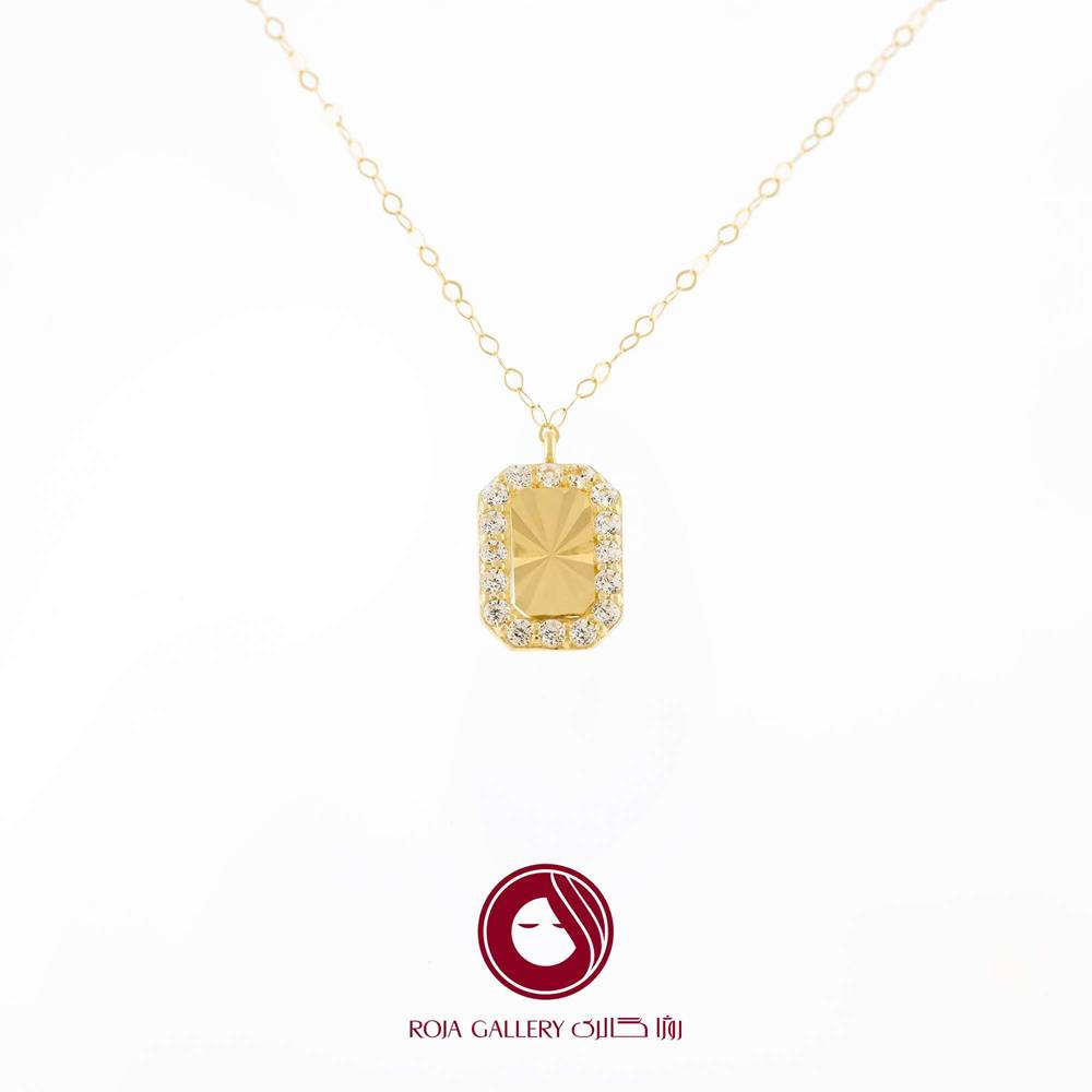 گردنبند سواروسکی مستطیل