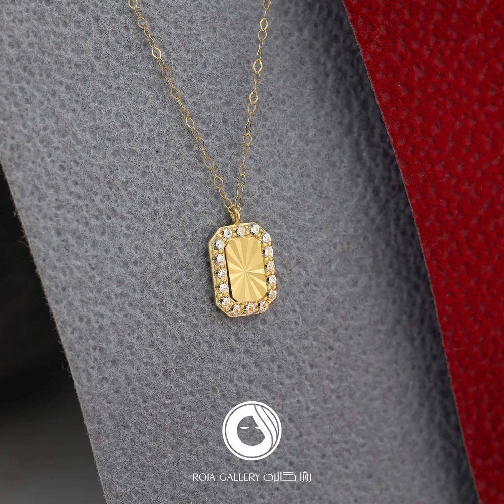 گردنبند سواروسکی مستطیل