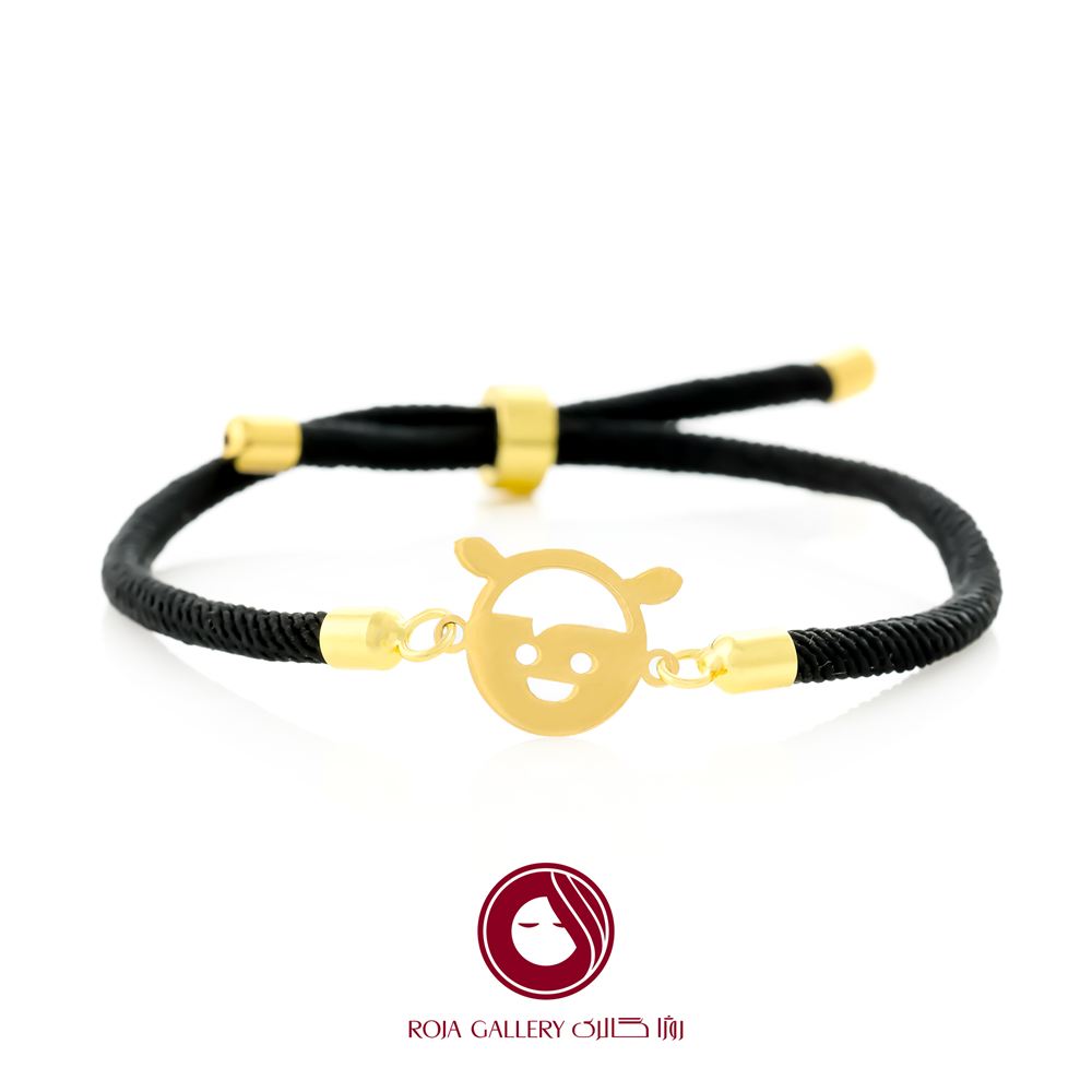 دستبند بند و طلا طرح عروسکی - کد CB - 75696