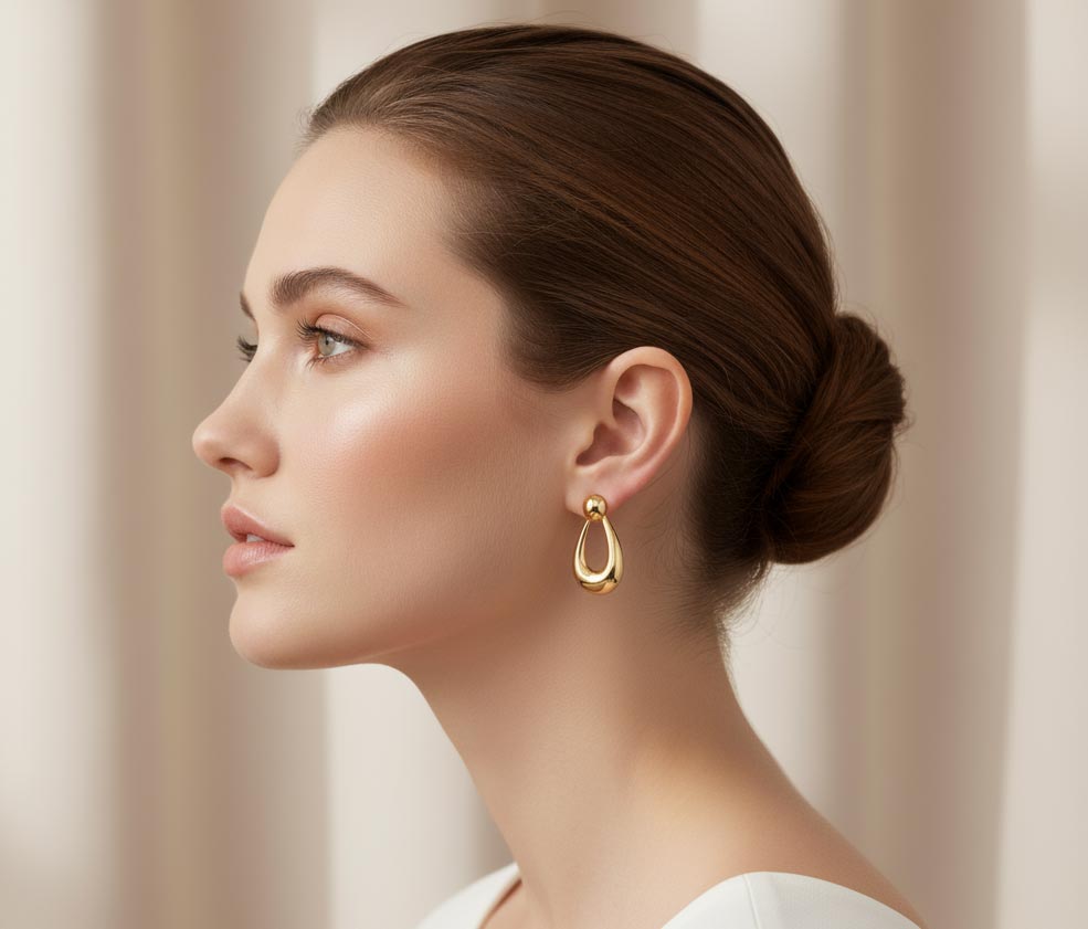 گوشواره برای صورت بیضی