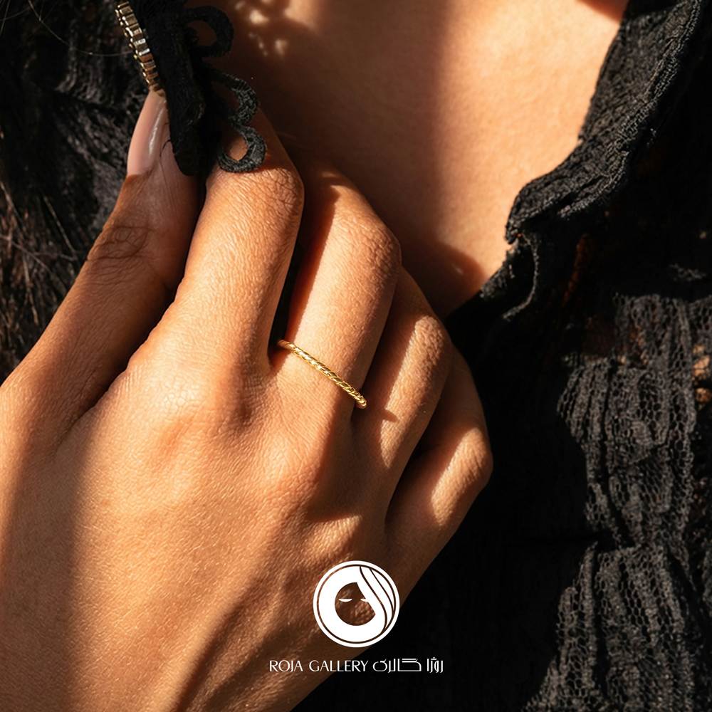 انگشتر طرح طنابی